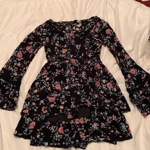 American Rag floral and crochet lace dress size S